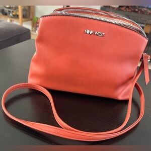 Nine West Orange Crossbody Bag with Adjustable Strap
